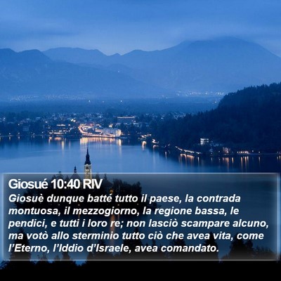Giosué 10:40 RIV Bible Verse Image