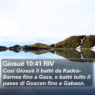 Giosué 10:41 RIV Bible Verse Image