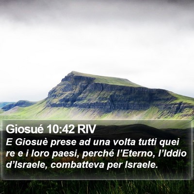 Giosué 10:42 RIV Bible Verse Image