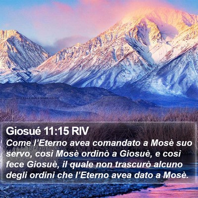 Giosué 11:15 RIV Bible Verse Image