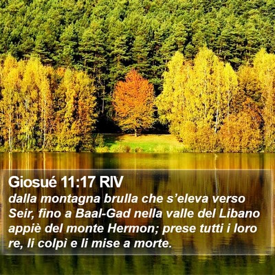 Giosué 11:17 RIV Bible Verse Image