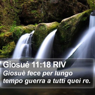 Giosué 11:18 RIV Bible Verse Image