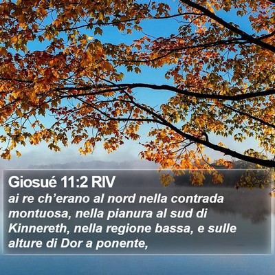 Giosué 11:2 RIV Bible Verse Image