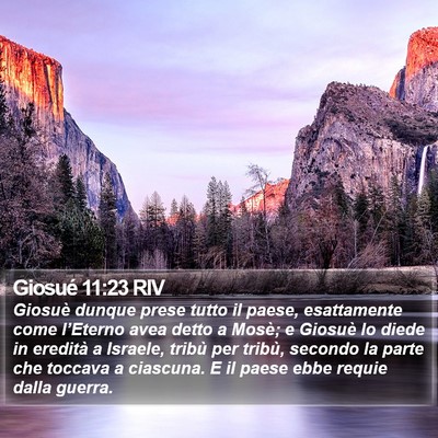 Giosué 11:23 RIV Bible Verse Image