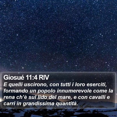 Giosué 11:4 RIV Bible Verse Image