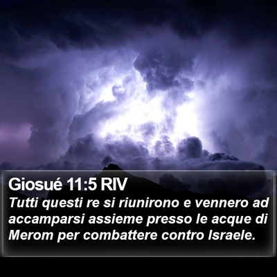 Giosué 11:5 RIV Bible Verse Image