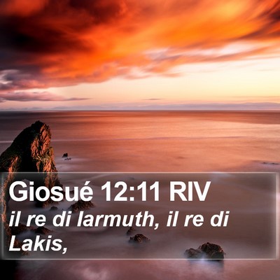 Giosué 12:11 RIV Bible Verse Image