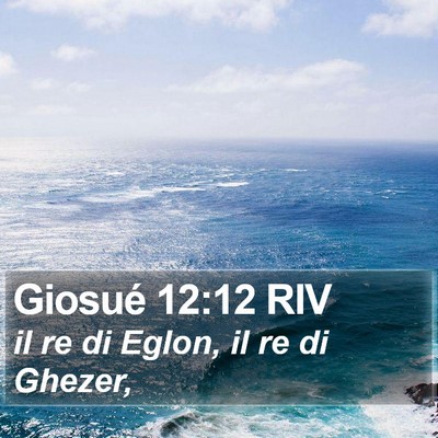 Giosué 12:12 RIV Bible Verse Image