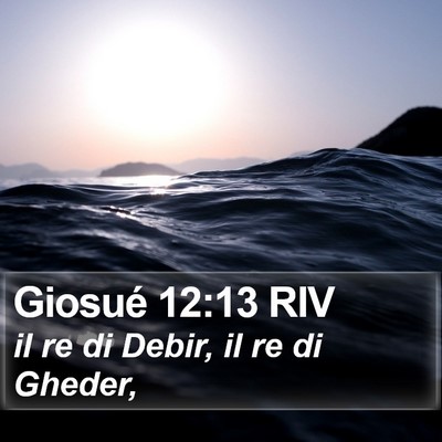 Giosué 12:13 RIV Bible Verse Image