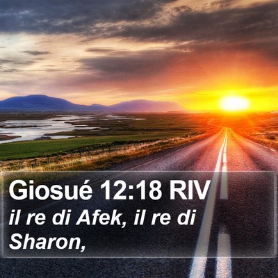 Giosué 12:18 RIV Bible Verse Image