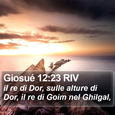 Giosué 12:23 RIV Bible Verse Image