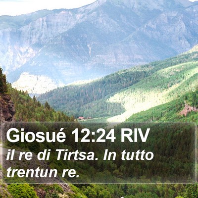 Giosué 12:24 RIV Bible Verse Image