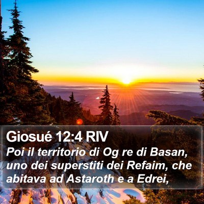 Giosué 12:4 RIV Bible Verse Image