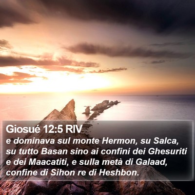 Giosué 12:5 RIV Bible Verse Image
