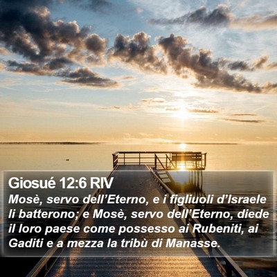 Giosué 12:6 RIV Bible Verse Image