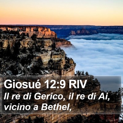 Giosué 12:9 RIV Bible Verse Image