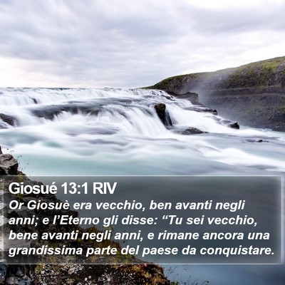 Giosué 13:1 RIV Bible Verse Image