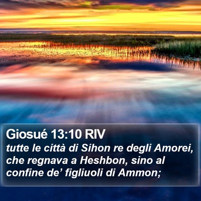 Giosué 13:10 RIV Bible Verse Image