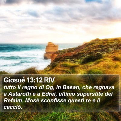 Giosué 13:12 RIV Bible Verse Image