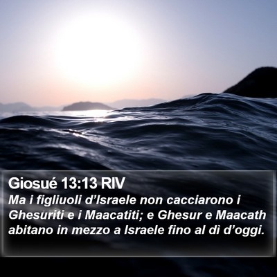 Giosué 13:13 RIV Bible Verse Image
