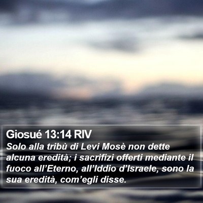 Giosué 13:14 RIV Bible Verse Image
