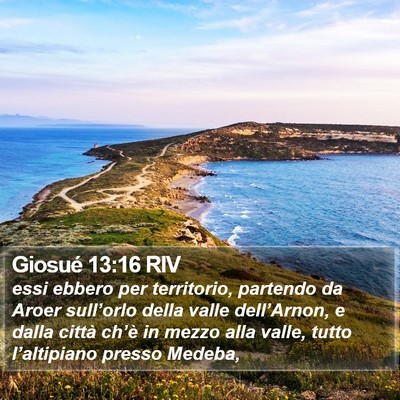 Giosué 13:16 RIV Bible Verse Image