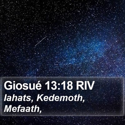 Giosué 13:18 RIV Bible Verse Image
