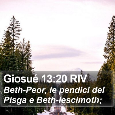 Giosué 13:20 RIV Bible Verse Image