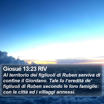 Giosué 13:23 RIV Bible Verse Image