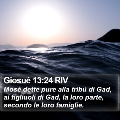 Giosué 13:24 RIV Bible Verse Image
