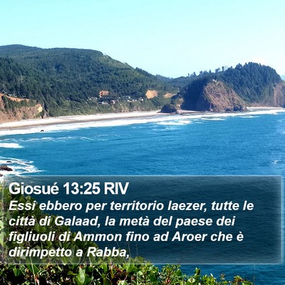 Giosué 13:25 RIV Bible Verse Image