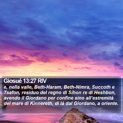 Giosué 13:27 RIV Bible Verse Image