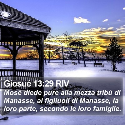 Giosué 13:29 RIV Bible Verse Image