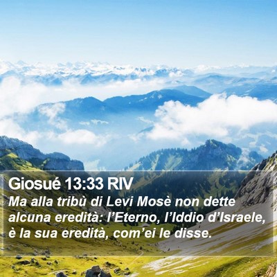 Giosué 13:33 RIV Bible Verse Image
