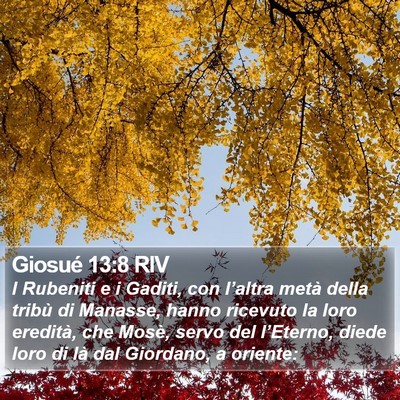 Giosué 13:8 RIV Bible Verse Image