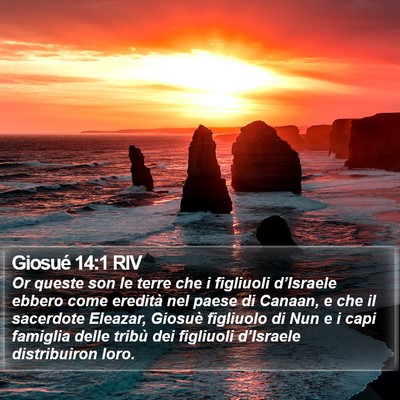 Giosué 14:1 RIV Bible Verse Image