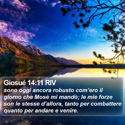 Giosué 14:11 RIV Bible Verse Image