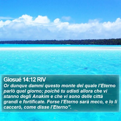 Giosué 14:12 RIV Bible Verse Image