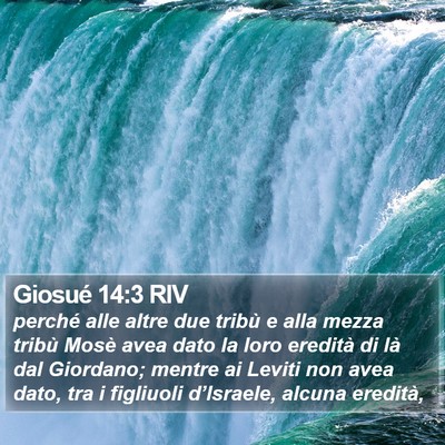 Giosué 14:3 RIV Bible Verse Image