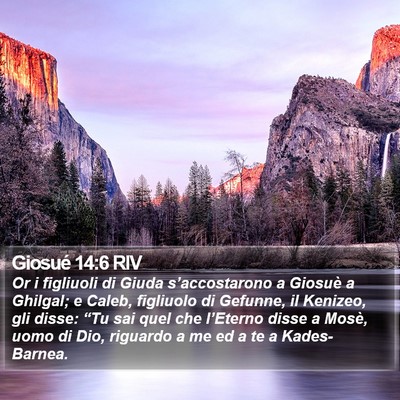 Giosué 14:6 RIV Bible Verse Image