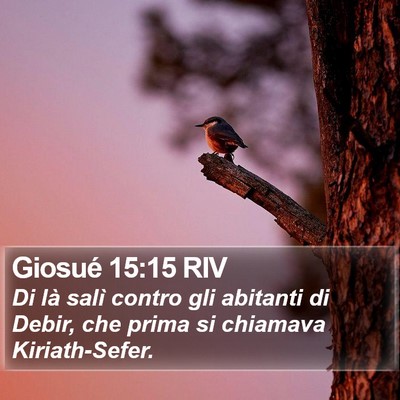 Giosué 15:15 RIV Bible Verse Image