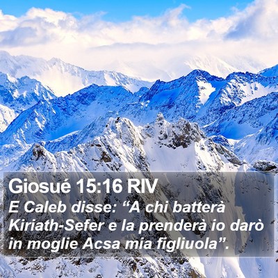 Giosué 15:16 RIV Bible Verse Image