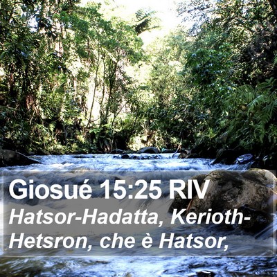 Giosué 15:25 RIV Bible Verse Image