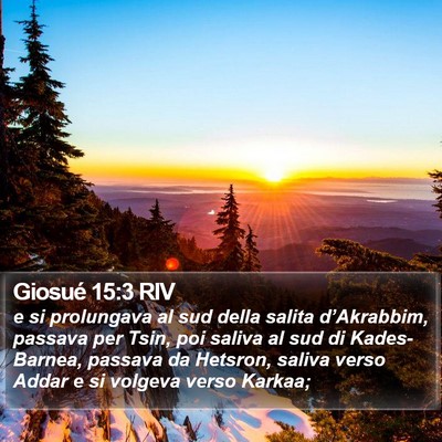 Giosué 15:3 RIV Bible Verse Image
