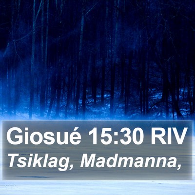 Giosué 15:30 RIV Bible Verse Image