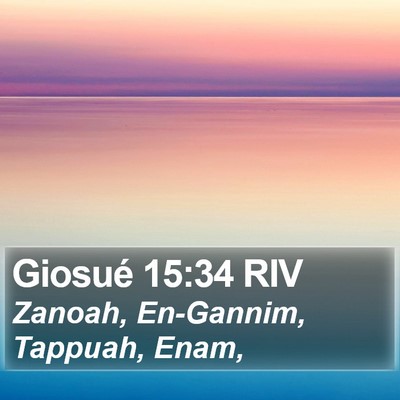 Giosué 15:34 RIV Bible Verse Image