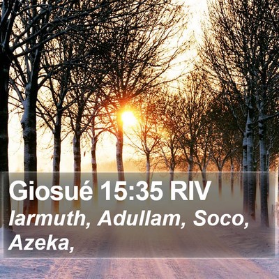 Giosué 15:35 RIV Bible Verse Image