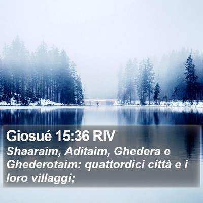 Giosué 15:36 RIV Bible Verse Image