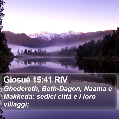 Giosué 15:41 RIV Bible Verse Image
