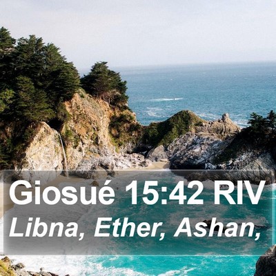 Giosué 15:42 RIV Bible Verse Image